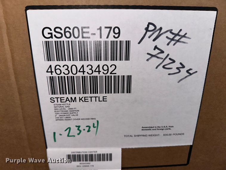 image for item OI9270 Vulcan steam kettle