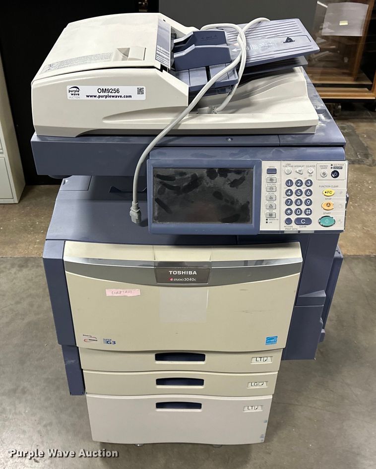 image for item OM9256 2012 Toshiba  E Studio 3040c printer and copier