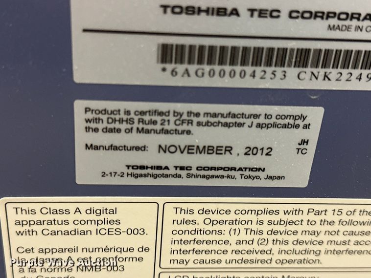 image for item OM9256 2012 Toshiba  E Studio 3040c printer and copier