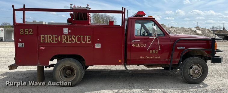 image for item OM9264 1989 Ford F350 brush fire truck