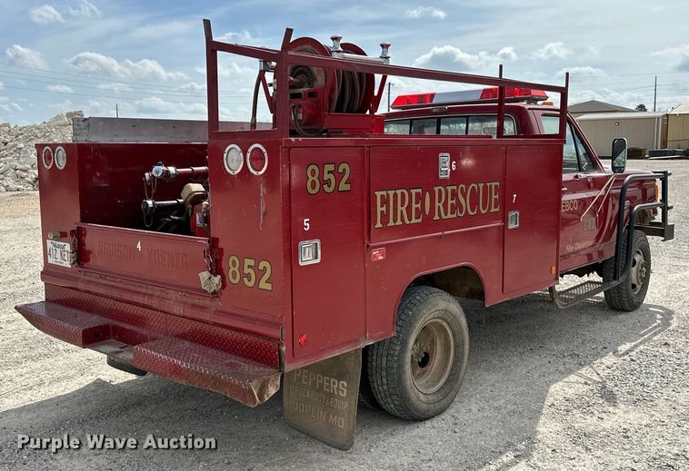 image for item OM9264 1989 Ford F350 brush fire truck