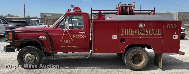 image for item OM9264 1989 Ford F350 brush fire truck