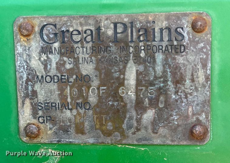 image for item DG4288 Great Plains 3N-4010 no-till grain drill