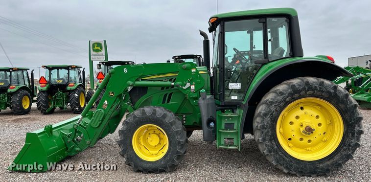 image for item DG4299 2016 John Deere 6120M MFWD tractor