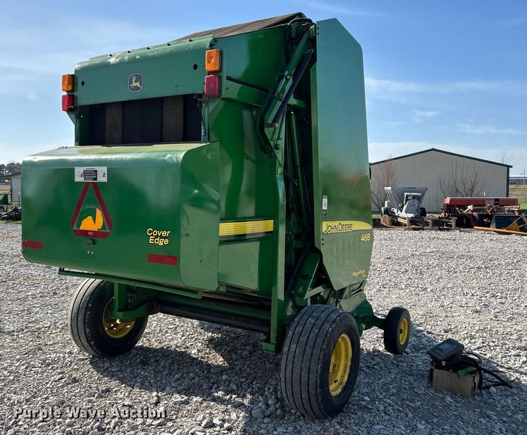 image for item DN0729 2008 John Deere 468 round baler