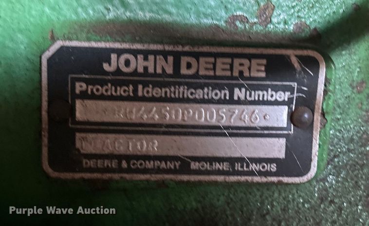 image for item DO1043 1983 John Deere 4450 tractor
