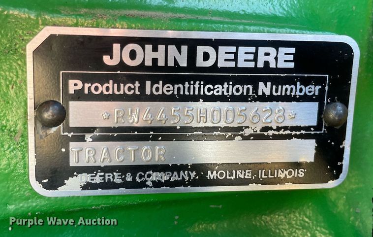image for item DP0291 1990 John Deere  4455 tractor