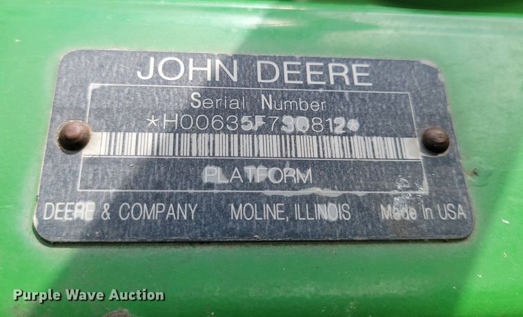 image for item DP3431 2009 John Deere 635F Hydraflex flex head