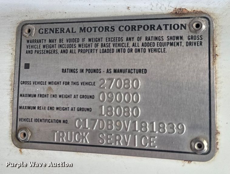 image for item DQ6749 1979 Chevrolet  C70 Custom applicator truck