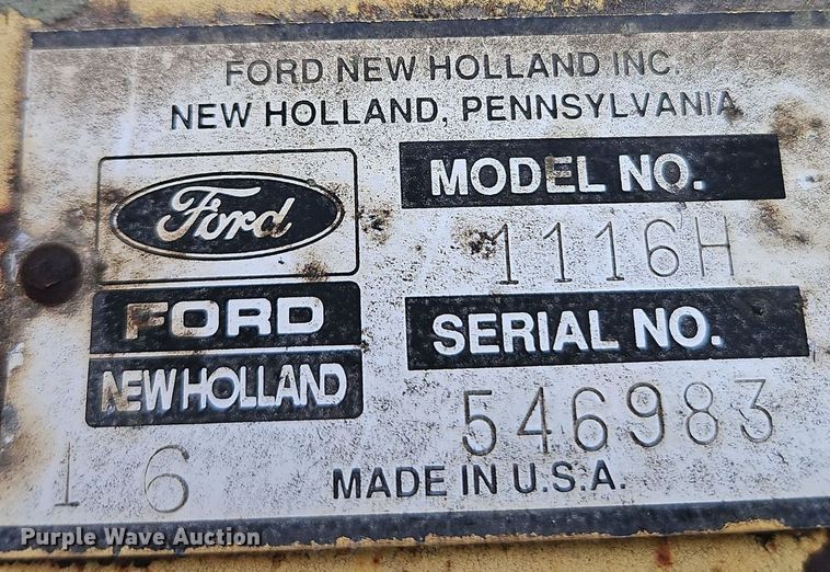 image for item DR8540 1982 New Holland 1116 swather / windrower