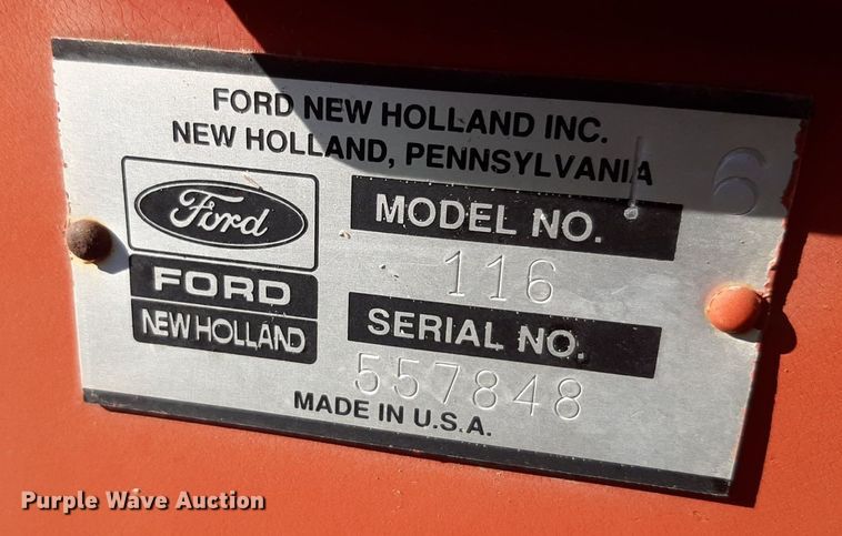 image for item DV9936 New Holland  116 swather / windrower