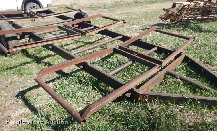 image for item DV9940 Shop built hay bale trailer