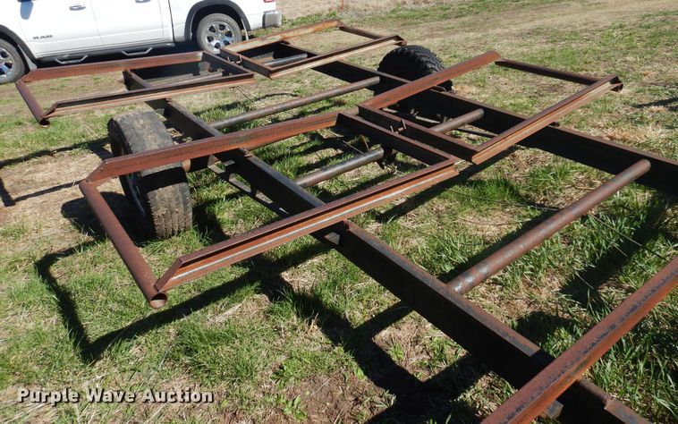 image for item DV9940 Shop built hay bale trailer