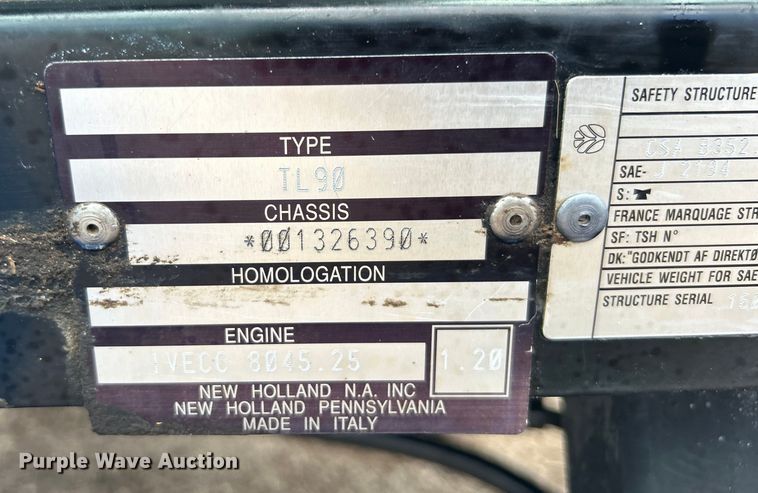 image for item EG1334 2004 New Holland TL90 tractor