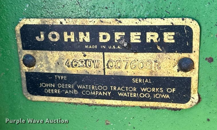 image for item EH6603 1974 John Deere 4630 tractor