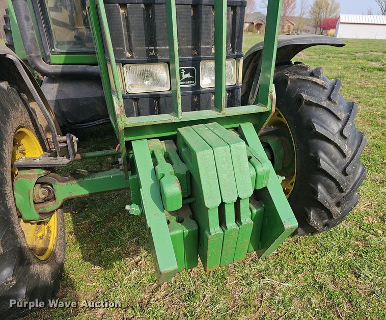 image for item EJ6172 1994 John Deere 7400 MFWD tractor