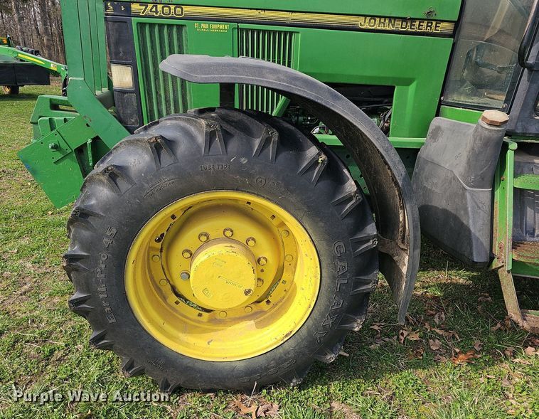 image for item EJ6172 1994 John Deere 7400 MFWD tractor