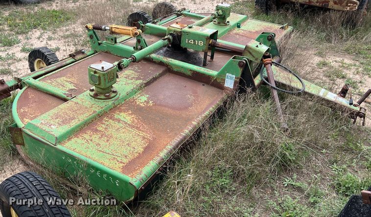 image for item KV9790 John Deere 1418 rotary mower