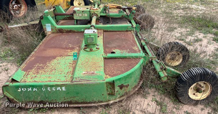 image for item KV9790 John Deere 1418 rotary mower