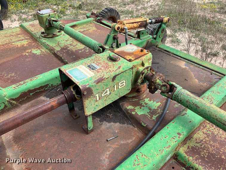 image for item KV9790 John Deere 1418 rotary mower