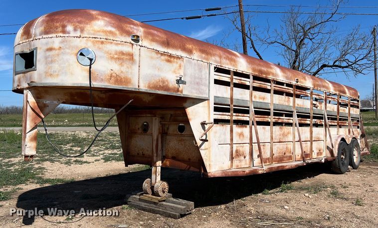 image for item KV9792 Shop built livestock trailer