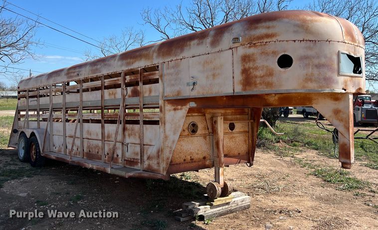 image for item KV9792 Shop built livestock trailer