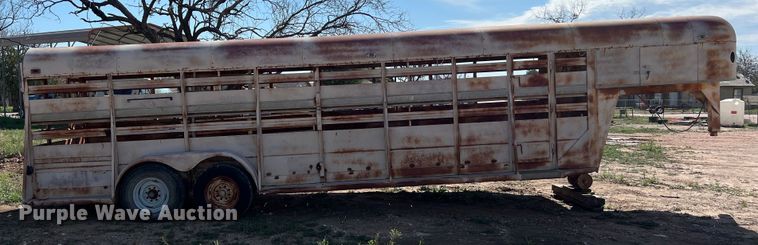 image for item KV9792 Shop built livestock trailer