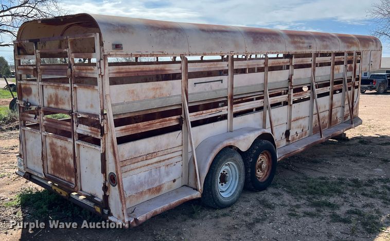 image for item KV9792 Shop built livestock trailer