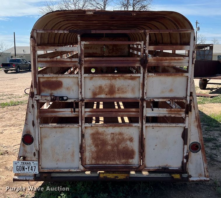 image for item KV9792 Shop built livestock trailer