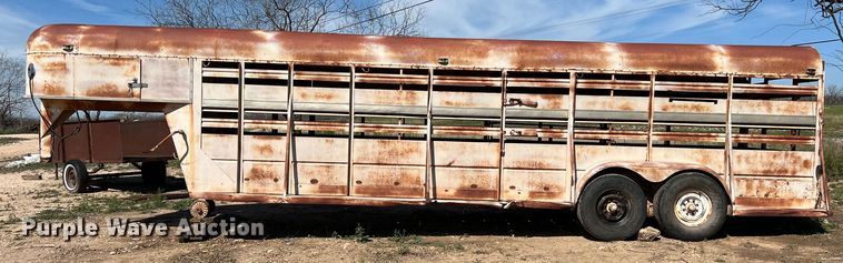 image for item KV9792 Shop built livestock trailer