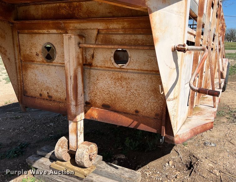 image for item KV9792 Shop built livestock trailer