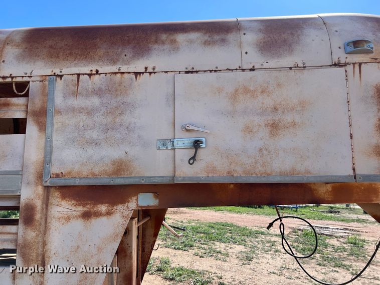 image for item KV9792 Shop built livestock trailer