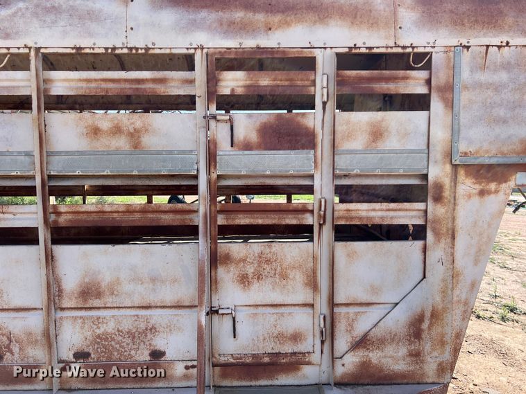 image for item KV9792 Shop built livestock trailer