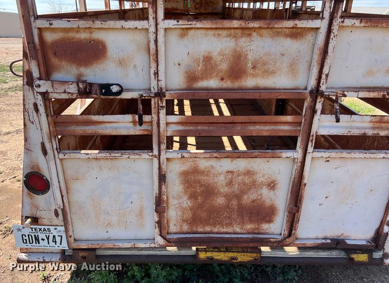 image for item KV9792 Shop built livestock trailer