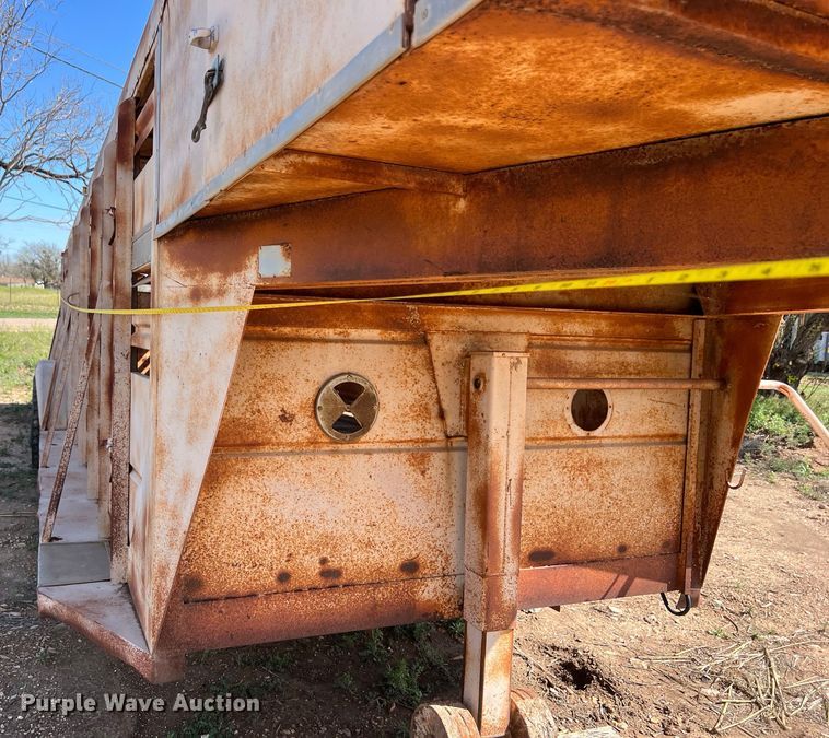 image for item KV9792 Shop built livestock trailer