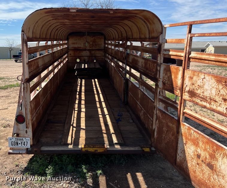 image for item KV9792 Shop built livestock trailer