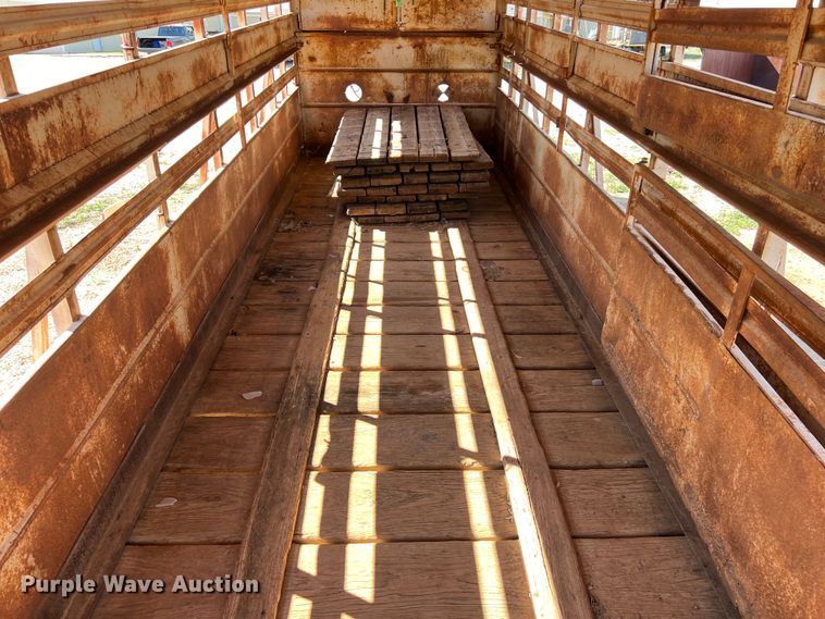 image for item KV9792 Shop built livestock trailer