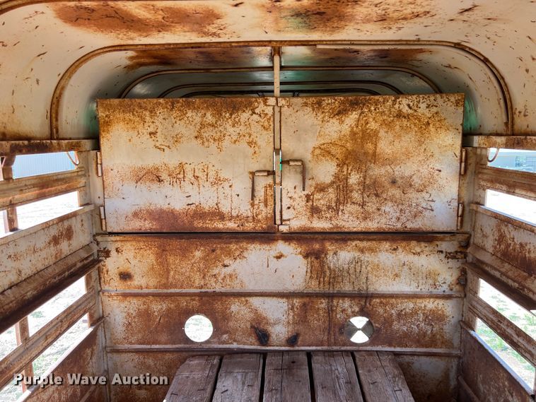 image for item KV9792 Shop built livestock trailer