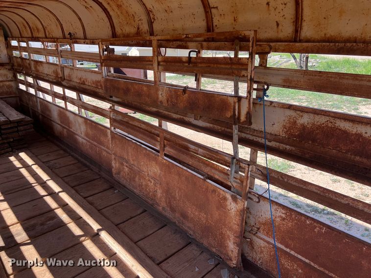 image for item KV9792 Shop built livestock trailer