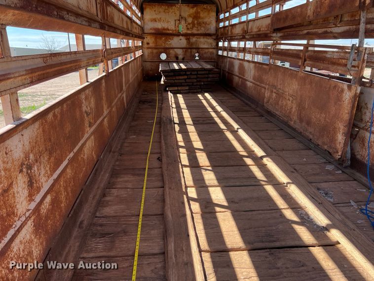 image for item KV9792 Shop built livestock trailer