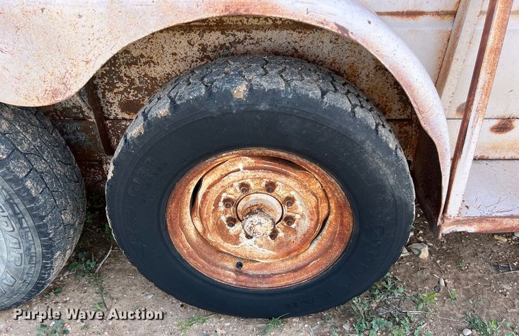 image for item KV9792 Shop built livestock trailer