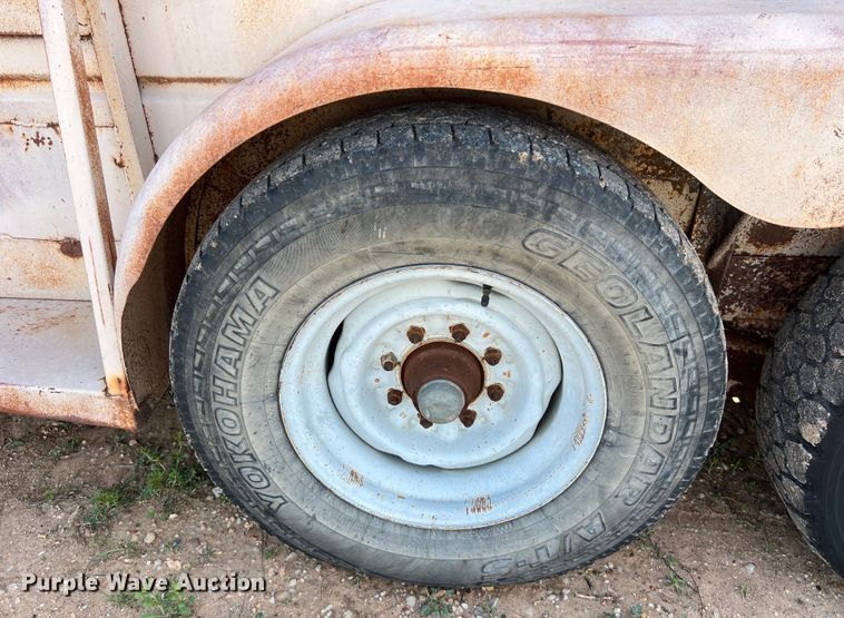image for item KV9792 Shop built livestock trailer