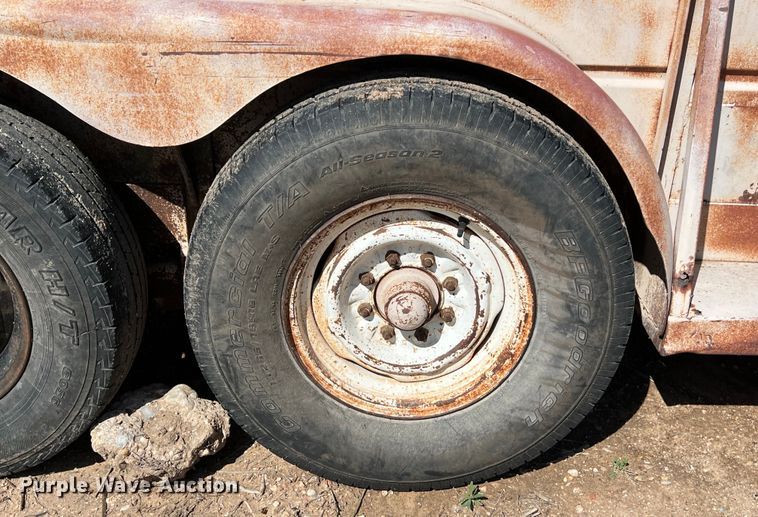 image for item KV9792 Shop built livestock trailer