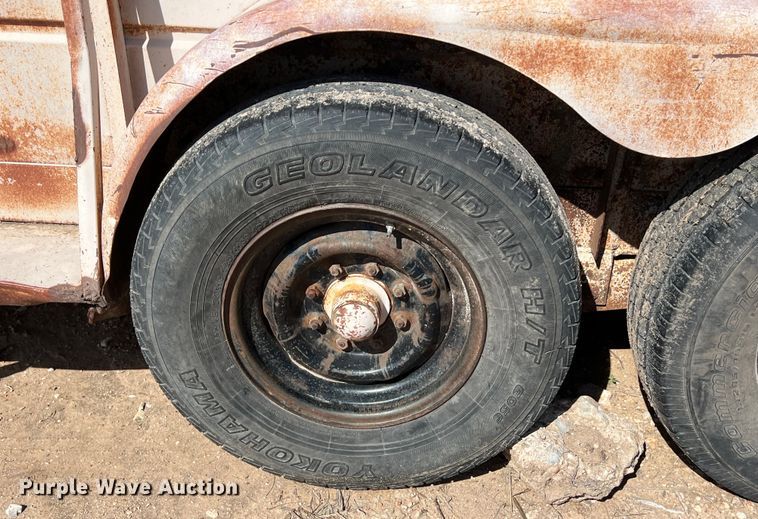 image for item KV9792 Shop built livestock trailer