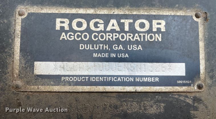 image for item LD9358 2014 RoGator RG1100 spreader