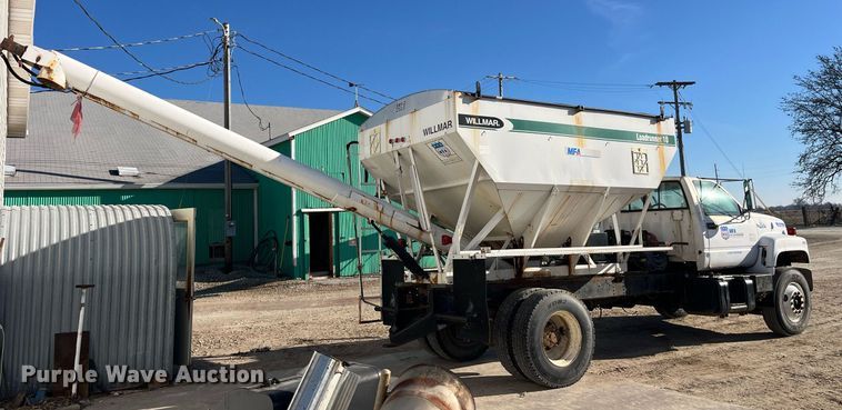 image for item LD9985 1991 GMC TopKick fertilizer delivery truck