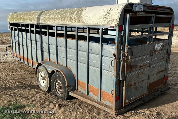 image for item NJ9485 1994 Blair 20X80GN livestock trailer