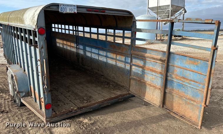 image for item NJ9485 1994 Blair 20X80GN livestock trailer