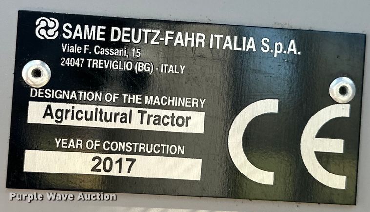 image for item OM9304 2017 Deutz-Fahr 5125 MFWD tractor