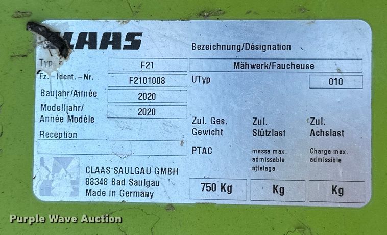 image for item OM9306 2020 Claas Disco 28 disc mower